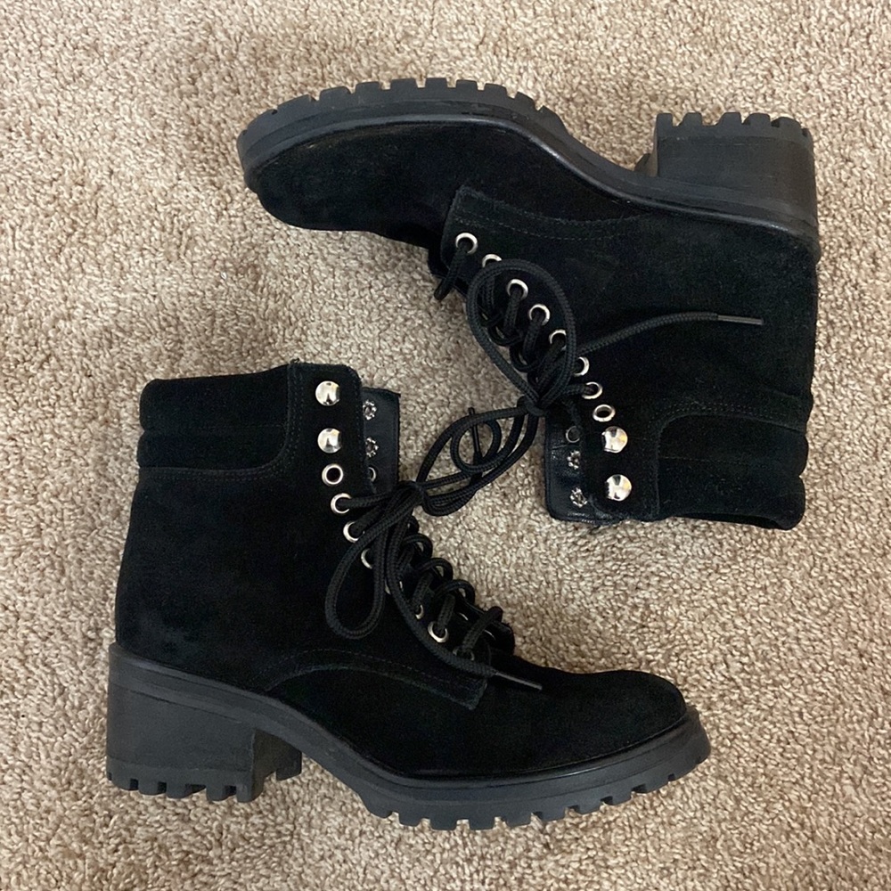 Steve Madden lace up booties